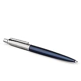 Parker Jotter bolígrafo | azul real (Royal Blue) | Punta mediana con recambio de tinta azul | en estuche de regalo