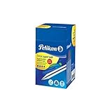Pelikan 601504 - Stick Super Soft Bolígrafo, paquete de ahorro de 50 piezas, mezclado (negro, azul, rojo, verde)