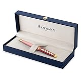 Waterman Bolígrafo Hémisphère | en metal y lacado rosa con detalles dorados y punta mediana | Estuche de regalo