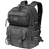 Oreunik Mochila de Viaje Unisex, Ultra Ligera, Mochila Escolar Portatil 40cm 35 litro, para Instituto Adolescentes Universidad, Negra Backpack