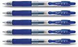 Bolígrafo de gel Pilot G2-7, azul, Langer Stift 5er