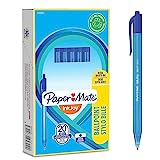 Paper Mate InkJoy 100RT Bolígrafo retráctil | punta media (1,0 mm) | azul | paquete de 20